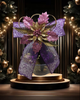Dollar Tree Bowl Large Handmade Purple Ornament With Bulbs Fireplace Mantel or Hearth, Shelf Sitter, Counter, Table Centerpiece Decor Unique Christmas Holiday Decoration Gift Idea {{ JAMsCraftCloset }}