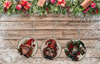 ROUND Wood Decoupaged GNOMES Ornaments Handmade Christmas Ornament Package Decor WINTER Decor Gift Idea Home Decor Unique SET OF 3 - JAMsCraftCloset