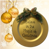 Dollar Tree Plastic Gold CHARGER PLATE Christmas Holiday Wall Art BELIEVE IN THE MAGIC OF CHRISTMAS Handmade Gift Idea Crafters Delight - JAMsCraftCloset