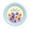 ROUND Digital Graphic Design HAVE A BEAUTIFUL DAY 2 Purple Yellow Floral YELLOW Background Wedding Gift First Home Sublimation Decoupage PNG SVG Country Farmhouse Home Decor Wall Art Shelf Sitter Gift Crafters Delight - JAMsCraftCloset