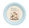 ROUND DIGITAL Graphic Design CHICK WITH HAT AND BUTTERFLIES - HAPPY EASTER Sublimation PNG SVG Country Farmhouse Home Decor Sign Shelf Sitter Wall Art Decor Wreath EASTER Design Gift Crafters Delight - JAMsCraftCloset