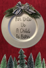 Dollar Tree Plastic Silver CHARGER PLATE Christmas Holiday Wall Art FOR UNTO US A CHILD IS BORN Handmade Gift Idea Crafters Delight - JAMsCraftCloset