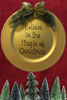 Dollar Tree Plastic Gold CHARGER PLATE Christmas Holiday Wall Art BELIEVE IN THE MAGIC OF CHRISTMAS Handmade Gift Idea Crafters Delight - JAMsCraftCloset