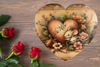 Heart Large Wooden Decoupaged Farmhouse Country Wall Art BE MINE - MICE AND FLORAL Handmade Valentine Gift Idea Crafters Delight {{ JAMsCraftCloset }}