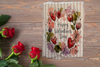 Antique West Virginia Roof Decoupaged HAPPY VALENTINE'S DAY - FLORAL - Valentine/Love Theme Handmade Wall Art Unique Home Decor Gift- JAMsCraftCloset