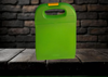 Vintage DEXAS Lime Green Hard Plastic Clipboard Container Portfolio With Storage Yellow Closure USED&nbsp; - JAMsCraftCloset