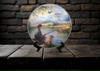 Decoupaged 33 1/3 Vinyl Record PERFECT SUMMER DAY Boy and Dog Fishing Wall Art Shelf Sitter Child's Room Decor Country Farmhouse Home Decor Gift Idea - JAMsCraftCloset