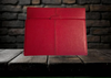 Vintage Leather Portfolio iPad Case RED 10” x 8.5” Tucked In Closure USED Shows Some Wear On Inside - JAMsCraftCloset