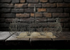 Basket Vintage Heavier Silver Wire With Patina Showing Rectangle With Handle Easter Storage Home Decor- JAMsCraftCloset