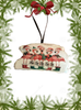 Antique West Virginia Roof Decoupaged Christmas Ornament - 5 Flamingos Fa La La La La - Handmade Holiday Tree Decor Unique Beach Lake House Gift - JAMsCraftCloset