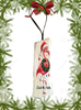 Antique West Virginia Roof Decoupaged Christmas Ornament - Flamingo Deck The Halls WREATH - Handmade Holiday Tree Decor Unique Beach Lake House Gift - JAMsCraftCloset