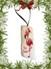 Antique West Virginia Roof Decoupaged Christmas Ornament - Flamingo With Lights Merry Christmas - Handmade Holiday Tree Decor Unique Beach Lake House Gift - JAMsCraftCloset