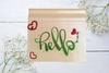 Wood BASEBOARD Wall Art Plaque HELLO SIGN Rectangle Decoupaged Kitchen Home Decor Gift Idea Positive Saying - JAMsCraftCloset