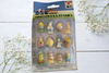 Vintage Bisque-Resin Mini Chicks and Bunnies Easter Ornaments - Holiday Decorations - 12 Total - Tree Decorations Easter Egg Tree Collectible Rare Discontinued Gift Idea - JAMsCraftCloset