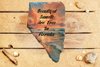 Antique West Virginia Roof Decoupaged BEAUTIFUL SUNSETS ARE FREE IN FLORIDA Beach Theme Handmade Wall Art Unique Beach Lake House Gift - JAMsCraftCloset