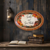 Hard Plastic OVAL TRAY Farmhouse Country Home Decor GATHER AND GIVE THANKS Wall Art Cottage Chic Kitchen Decor Bar Decor Victorian Decor Handmade Gift Idea &nbsp;- JAMsCraftCloset