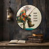 Decoupaged 33 1/3 Vinyl Record HERE FISHY FISHY FISHY Old Fisherman Fishing Wall Art Shelf Sitter Child's Room Decor Country Farmhouse Home Decor Gift Idea - JAMsCraftCloset
