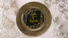 PLATE CHARGER GOLD EMBOSSED FLORAL PLASTIC ROUND DECOUPAGED Upcycled Repurposed Wall Art or Shelf Sitter MAKE IT HAPPEN Home Decor Wedding Gift - JAMsCraftCloset