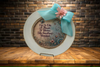 PLATE CHARGER CREAM With Brown Border PLASTIC ROUND DECOUPAGED Upcycled Repurposed Wall Art or Shelf Sitter LIFE IS LIKE A FLOWER Home Decor Gift WEDDING - JAMsCraftCloset