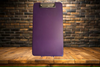 Vintage DEXAS Purple Hard Plastic Slimcase Clipboard Container Portfolio With Storage and Clasp Closure USED - JAMsCraftCloset