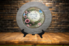 Plastic Light Brown Wood Grain CHARGER PLATE Farmhouse Country Wall Art ALL OF ME LOVES ALL OF YOU Handmade Valentine's Day Gift Idea - JAMsCraftCloset