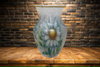 Glass VASE Decoupaged DAISIES Wedding Decor Shelf Sitter Vase Shabby Chic Victorian BoHo Decor Gift Idea - JAMsCraftCloset
