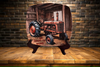 SQUARE Plastic PLATE Farmhouse Country Wall Art Shelf Sitter Decoupage ANTIQUE TRACTOR - READY FOR WORK Handmade Gift Idea Crafters Delight - JAMsCraftCloset