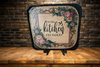 SQUARE METAL TRAY Kitchen Wall Art Shelf Sitter IN THIS KITCHEN WE DANCE Handmade Decoupage Upcycled Gift Idea - JAMsCraftCloset