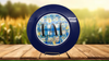 PLATE CHARGER NAVY BLUE PLASTIC ROUND DECOUPAGED Upcycled Repurposed Wall Art or Shelf Sitter EAT Kitchen Decor Home Decor Wall Art Gift WEDDING - JAMsCraftCloset