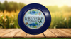 PLATE CHARGER NAVY BLUE PLASTIC ROUND DECOUPAGED Upcycled Repurposed Wall Art or Shelf Sitter WELCOME Decor Kitchen Decor Home Decor Wall Art Gift WEDDING - JAMsCraftCloset