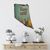 Antique West Virginia Roof Slate Decoupaged EASTER SLATE WALL ART Happy Easter Eggs - Handmade Unique EASTER Holiday Decoration Home Decor Gift - JAMsCraftCloset