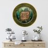 PLATE CHARGER JUNGLE DESIGN PLASTIC ROUND DECOUPAGED Upcycled Repurposed Wall Art or Shelf Sitter IT'S A JUNGLE OUT THERE Decor Kitchen Decor Home Decor Wall Art Gift WEDDING - JAMsCraftCloset