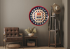 Plastic Round Star TRAY Farmhouse Country Patriotic RED WHITE BLUE Wall Art HAPPY FOURTH OF JULY Cottage Chic Victorian Decor Handmade Gift Idea &nbsp;- JAMsCraftCloset
