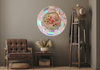 Plastic Round Pink and Silver TRAY Farmhouse Country Easter Decor VINTAGE EASTER BONNET Wall Art HAPPY EASTER Cottage Chic Victorian Decor Handmade Gift Idea &nbsp;- JAMsCraftCloset