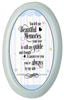 OVAL DIGITAL Graphic Design YOU LEFT ME BEAUTIFUL MEMORIES Pink Aqua White Stripes STARS Sublimation PNG SVG Lake House Sign Farmhouse Country Home Cabin Bedroom Wall Art Decor Wreath Design Gift Crafters Delight - JAMsCraftCloset
