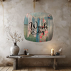 SQUARE Plastic PLATE Farmhouse Country Wall Art Shelf Sitter Decoupage LAUNDRY ON LINE - WASH AND DRY Handmade Gift Idea Crafters Delight - JAMsCraftCloset