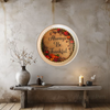 TRAY WHITE PLASTIC ROUND Decoupaged Hand Painted Upcycled Repurposed ALWAYS BE THANKFUL - Home Decor Wall Art Shelf Sitter Gift - JAMsCraftCloset