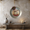 Galvanized Metal Round Charger Plate Christmas Decor Decoupaged Farmhouse Country Wall Art Shelf Sitter BELIEVE IN THE MAGIC OF SNOW Handmade Gift Idea - JAMsCraftCloset