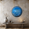 Galvanized Metal Round TRAY Farmhouse Country Shelf Sitter Wall Art BEGIN EACH DAY WITH A GRATEFUL HEART Handmade Decoupaged Gift Idea &nbsp;- JAMsCraftCloset