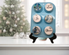 Rectangle MUFFIN Tin Small Repurposed-Upcycled BLUE LET IT SNOW Christmas Decor Holiday Decor Country Farmhouse Home Decor Wall Art Shelf Sitter Handmade Hand Painted Gift Idea - JAMsCraftCloset