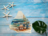 Antique West Virginia Roof Decoupaged BEAUTIFUL FLORIDA Beach Theme Handmade Wall Art Unique Beach Lake House Gift - JAMsCraftCloset