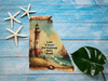 Antique West Virginia Roof Decoupaged LET YOUR DREAMS SAIL Beach Theme Handmade Wall Art Unique Beach Lake House Gift - JAMsCraftCloset