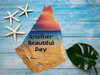 Antique West Virginia Roof Decoupaged ANOTHER BEAUTIFUL DAY Beach Theme Handmade Wall Art Unique Beach Lake House Gift - JAMsCraftCloset
