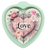 HEART SHAPED Digital Graphic Design LOVE WITH PINK ROSES Sublimation PNG SVG Lake House Sign Farmhouse Country Home Cabin KITCHEN Wall Art Decor Wreath Design Gift Crafters Delight HAPPY CRAFTING {{ JAMsCraftCloset }}