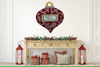 EXTRA LARGE RED WOODEN ORNAMENT Handmade and Hand Painted Wall Art Shelf Sitter MERRY CHRISTMAS Decoupaged Lace WINTER Decor Christmas Decor Gift Idea Door Decor Home Decor Unique - JAMsCraftCloset