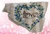 Antique West Virginia Roof Decoupaged LOVE - BLUE FLORAL HEART - Valentine/Love Theme Handmade Wall Art Unique Home Decor Gift- JAMsCraftCloset