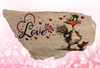 Antique West Virginia Roof Decoupaged LOVE - DUCK WITH FLOWERS - Valentine/Love Theme Handmade Wall Art Unique Home Decor Gift- JAMsCraftCloset