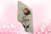 Antique West Virginia Roof Decoupaged LOVE - ROSE - Valentine/Love Theme Handmade Wall Art Unique Home Decor Gift- JAMsCraftCloset