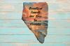 Antique West Virginia Roof Decoupaged BEAUTIFUL SUNSETS ARE FREE IN FLORIDA Beach Theme Handmade Wall Art Unique Beach Lake House Gift - JAMsCraftCloset