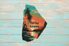 Antique West Virginia Roof Decoupaged FLORIDA SUNSETS Beach Theme Handmade Wall Art Unique Beach Lake House Gift - JAMsCraftCloset